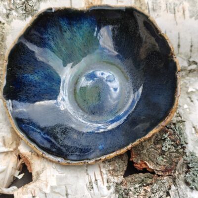 MISECZKA ceramiczna granatowa