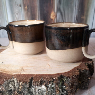 Kubki KUBASKI z zakręconym uchem